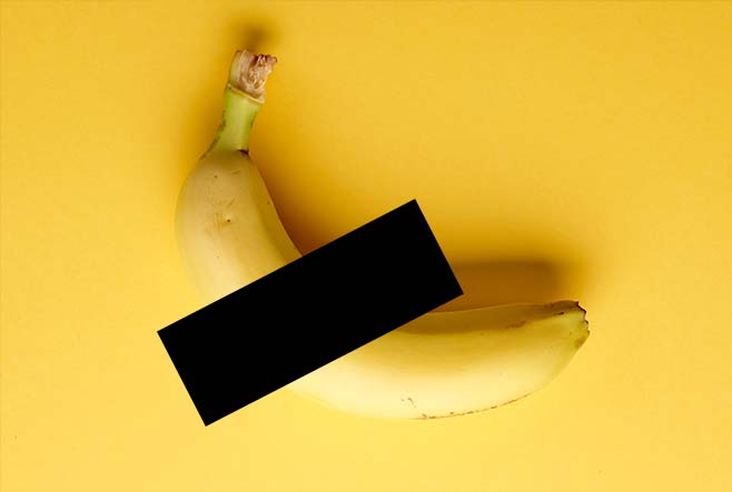 censored banana man naked